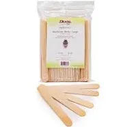 Dukal 100 Large Wax Waxing Wood Body Hair Removal Sticks Applicator Spatula