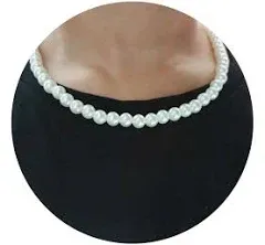 Men's Pearl Round Choker Necklace