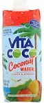 Vita Coco Coconut Water, Peach & Mango, Naturally Hydrating Electrolyte Drink, Smart Alternative to Coffee, Soda and Spo