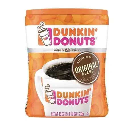 Dunkin&#039; Donuts Original Blend Ground Coffee Medium Roast Net Wt (45 Oz), Origina