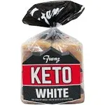 White Keto Bread - Zero Net Carbs - Keto Diet Approved - 2 Loaf Pack (2 x 18oz)