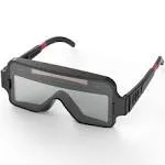 True Color Solar Powered Auto Darkening Welding Goggles 2 Sensors Welder Glasses