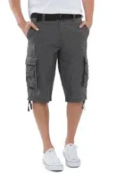 Unionbay Belted Cordova Messenger Double Stack Cargo Short, Men&#039;s Size 38, Black