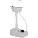 Portable Camping Sink w/ Towel Holder &amp; Soap Dispenser Hand Wash w/ Wheels