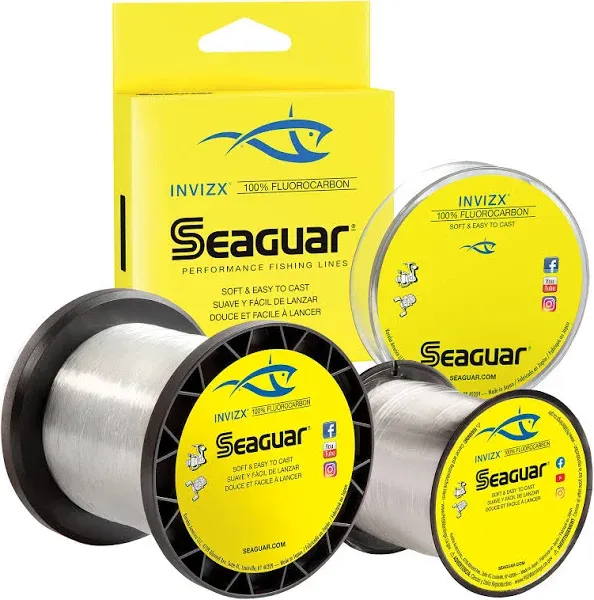 Seaguar Invizx 100% Fluorocarbon 200 Yard Fishing Line 12-Pound