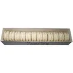 Unbranded Macaron Bites Vanilla French Macarons 12 Count Thin and Brittle in Appearance