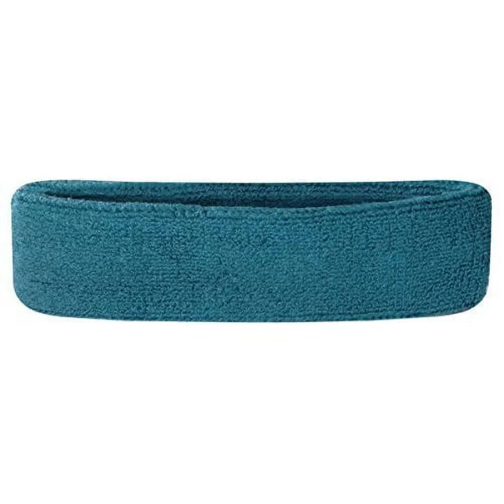 Green Head Sweatband | for Workout & Sports | Terry Cloth Cotton