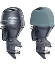 Oceansouth Custom Fit Vented Covers for Yamaha Outboard Engine (Gray, F115B, F130A 4CYL 1.8L (from 2015 to 2024))