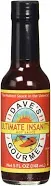 Dave's Gourmet Ultimate Insanity Hot Sauce with Red Habanero Peppers and Red Chilis - 3 Bottles