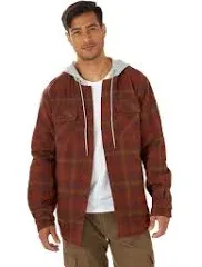 Men&#039;s Long Sleeve Heavy Quilted Lined Plaid Flannel Shirt Jacket