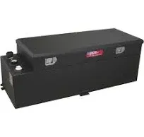 RDS Aluminum Transfer Fuel Tank Toolbox Combo, 60-Gallon, Rectangular, Black