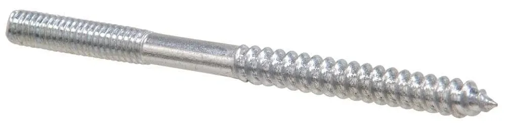 The Hillman Group 230320 Hanger Bolt, 1/4-Inch x 3-inch, 100-Pack