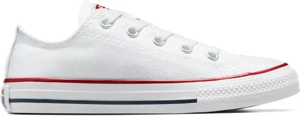 Converse Unisex-Child Chuck Taylor All Star Canvas Low Top Sneaker,White,<wbr/>12 M US