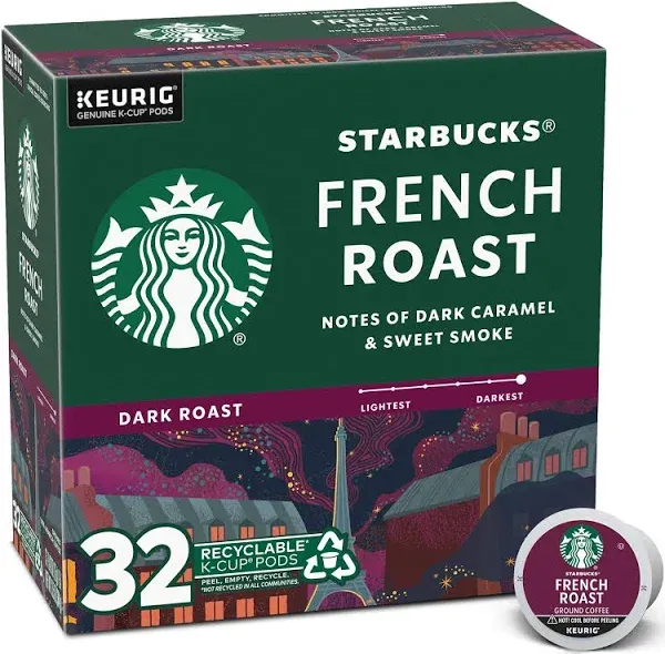 Starbucks French Roast, K-Cup for Keurig Brewers, 60 Count