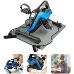 LifePro FlexCycle 3 in 1 Under Desk Bike Pedal Exerciser W Resistance Bands Blue