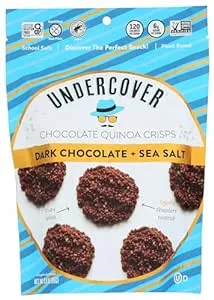 Undercover Chocolate Quinoa Crisps, Dark Chocolate + Blueberries