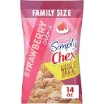 Simply Chex Strawberry Crème Snack Mix Family Size, 13.5 OZ