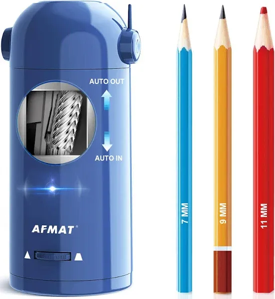 AFMAT Electric Pencil Sharpener for Colored Pencils 7-11.5mm Robot Pencil Sha...