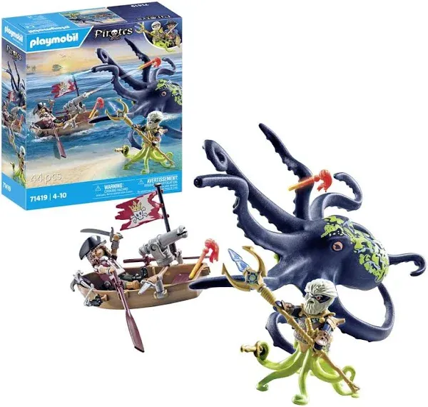 Playmobil Battle with The Giant Octopus