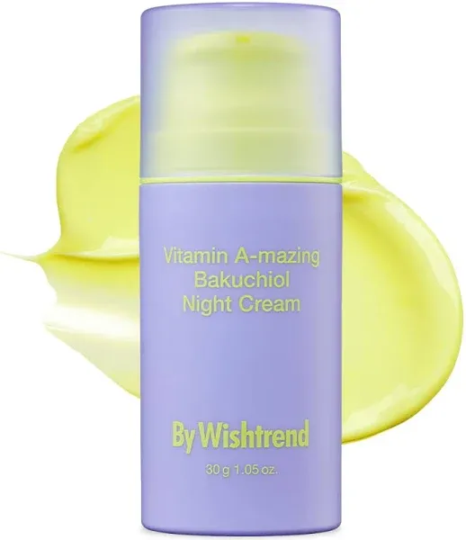 By Wishtrend Vitamin A-mazing Bakuchiol Night Cream, 1.05 oz