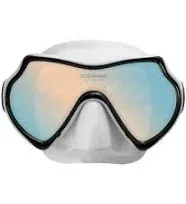 Oceanways SuperView HD Dive Mask | Single Lens - White