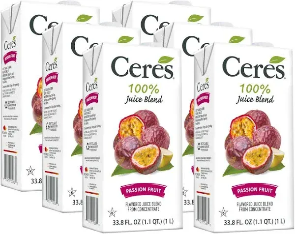 Ceres 100% All Natural Pure Fruit Juice Blend Passion Fruit