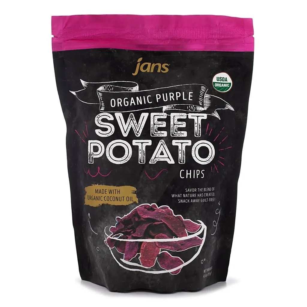 Jans - Organic Purple Sweet Potato (UBE) Chips - 4 OZ