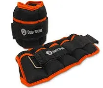 Body Sport 1 pound – 5 pound Black/Black Adjustable Ankle Weights