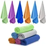 6 Pack Cooling Towels for Neck and Face,Ice Towel,Soft Breathable Chilly Towel