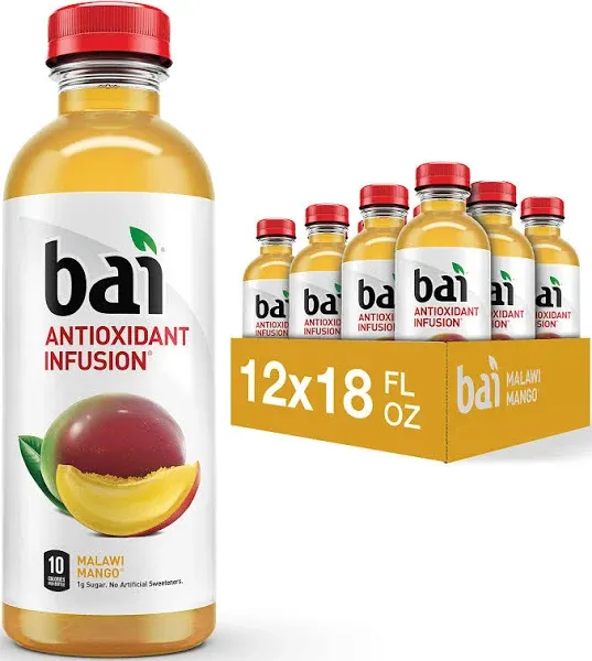 Bai Antioxidant Infusion, Malawi Mango 18 oz