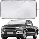 X-Large Car Windshield Sunshade with Steering Wheel Shade – Superior UV Prote...