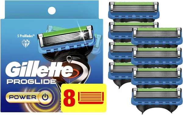 8 Gillette Fusion5 ProGlide Razor Blades Refills Cartridges Fit Flexball Power 4