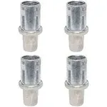 DuraSteel Adjustable Stainless Steel Bullet Feet for 1-5/8" O.D Tubing, Set of 4