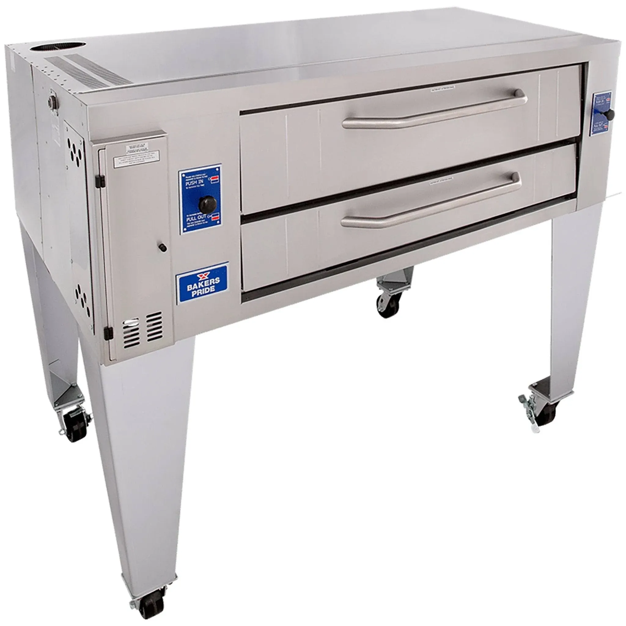 Bakers Pride Y-600-LP Liquid Propane Single Deck Pizza Oven - 120,000 BTU