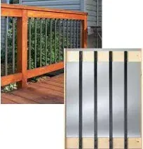 Deckorators 32 In. Black Aluminum Traditional Baluster