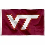 College Flags & Banners Co. Virginia Tech Hokies Maroon VT Flag