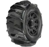 Pro-Line Dumont 3.8" Pre-Mounted Truck Tires (2) (Black) (Z3) w/Raid 8x32 Removable Hex Wheels  PRO1019210