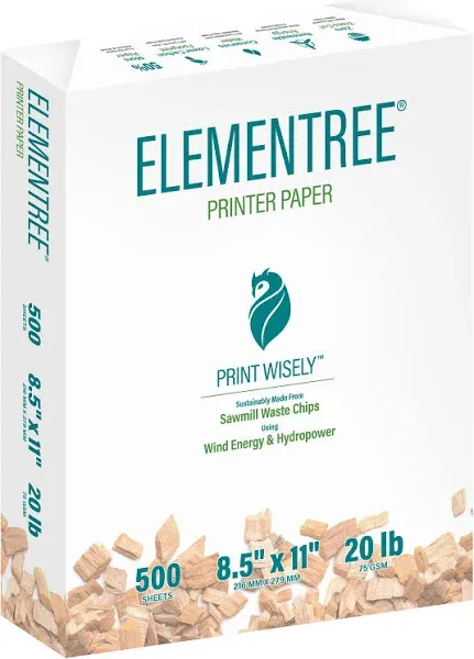 Environmentall<wbr/>y Friendly 20 lb Paper, 8.5&#034; x 11&#034;, 2500 Sheets