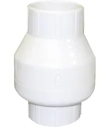 Valterra 200-20W PVC Swing (No Spring) Check Valve, White, 2&#034; Slip