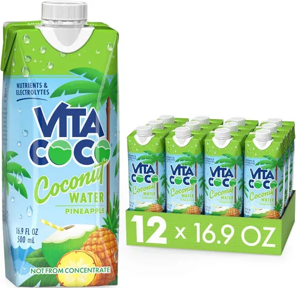 Vita Coco Coconut Water, Peach & Mango - 16.9 fl oz