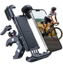 Vicseed Newest Tank Bike Phone Mount - Anti-Theft & Secure Lock 360 Anti-Shake Bike Phone Holder Metal Motorcycle Phone Mount Handlebar Cell Phone HO