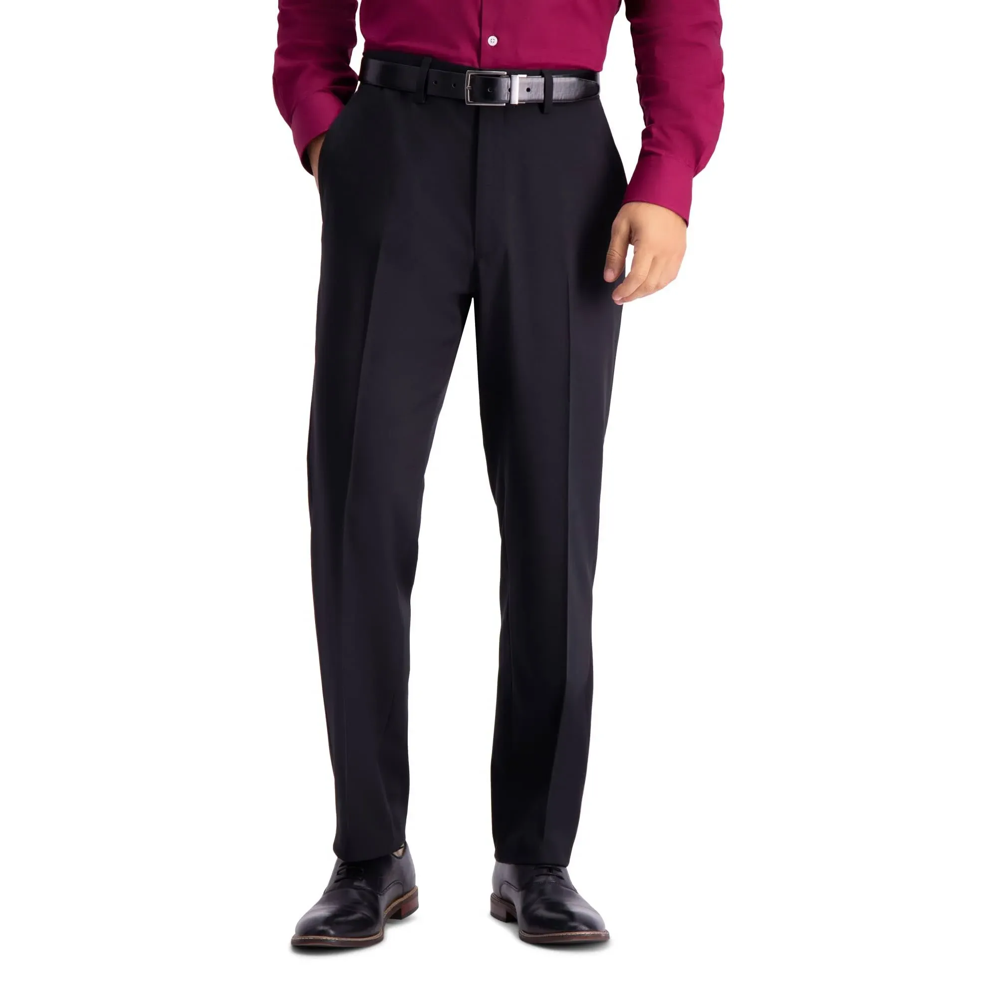 Haggar Men's Stretch Travel Performance Tailored Fit Suit Pants