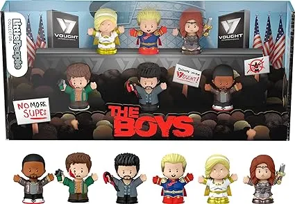 Little People Collector The Boys Special Edition Set with Character Figures in a Display Box for Adults & Fans, 6 Figures