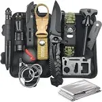 VEITORLD Gifts for Men Dad Husband Him Survival Gear and Equipment 12 in 1 Su...