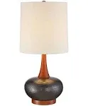 360 Lighting Andi 24 1/2" Wood and Ceramic Mid-Century Modern Lamp - Style #9H566