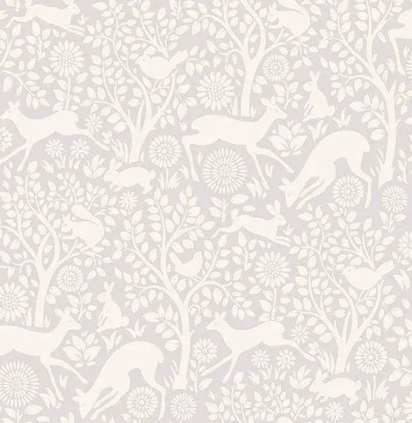 NuWallpaper Grey Merriment Peel & Stick Wallpaper