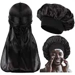 Bonnet for Men,Silk Bonnet for Men for Sleeping,Match<wbr/>ing Durag and Bonnets Se...