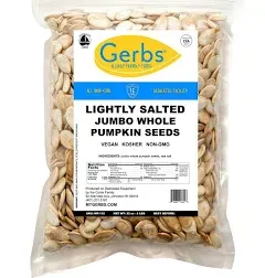 Gerbs Jumbo Unsalted Whole Pumpkin Seeds