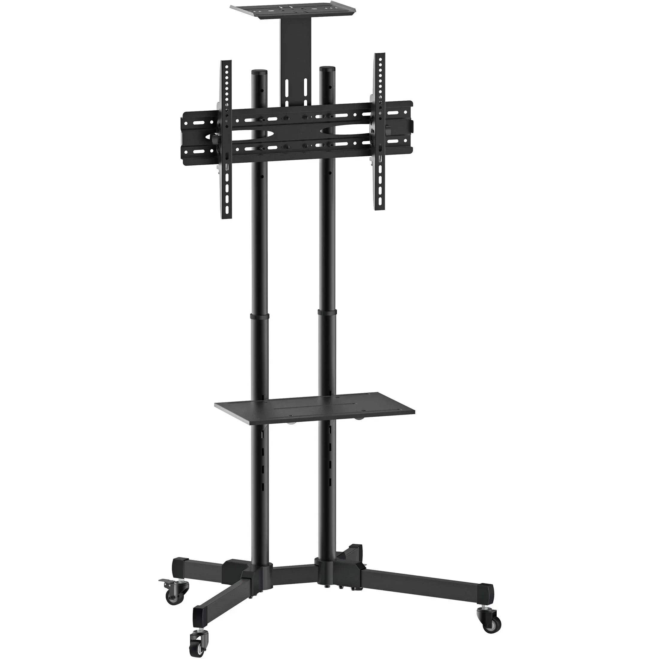 Mount-It Adjustable Mobile TV Cart and Shelf for 37-70in TVs (MI-876)