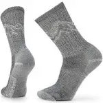 Smartwool Hike Classic Edition Light Cushion Mountain Pattern Crew Socks Black / L